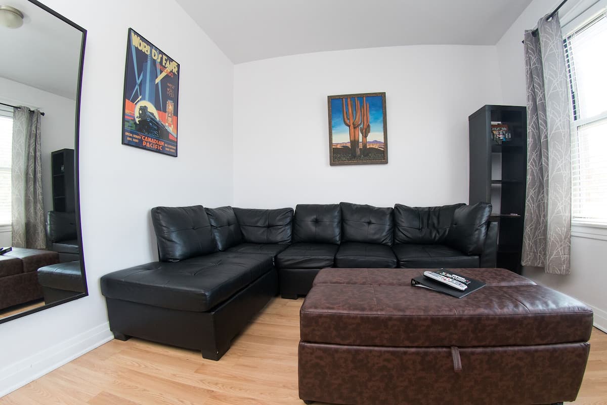 City Apartment | Living area | Computer monitors, printers