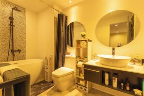 Basic Apartment, Balcony | Bathroom - Sunset Pool Walk to Beach & Market C149 (Rawai)