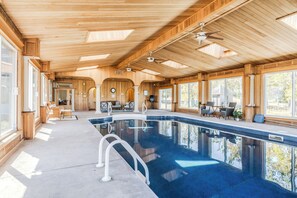 Indoor pool, a heated pool
