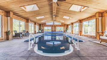 Indoor pool, a heated pool