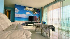 Apartment, 2 Bedrooms, Accessible, Smoking | Living room - Luxury 2-bedroom Sea View Escape (Pattaya)