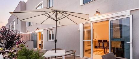 Façana frontal de l'allotjament