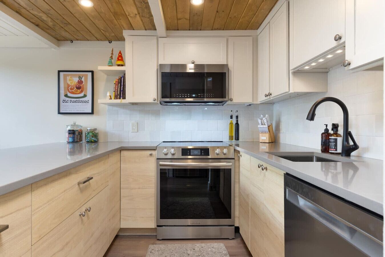 Microwave, oven, stovetop, dishwasher
