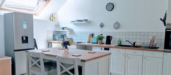 Cosy 1st floor loft apartment in the heart of Normandy