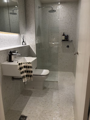 Towels, soap, toilet paper