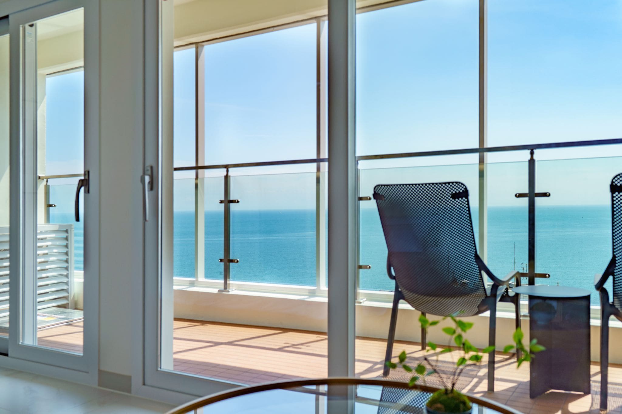 尊荣双床房, 阳台, 部分海景 | 免费 WiFi