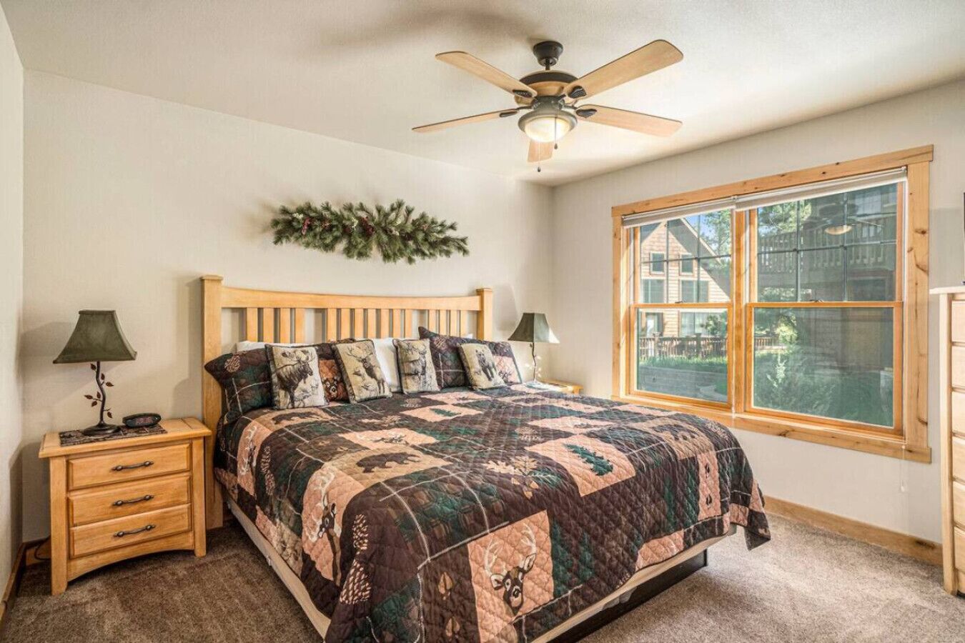 2 bedrooms, desk, iron/ironing board, travel cot