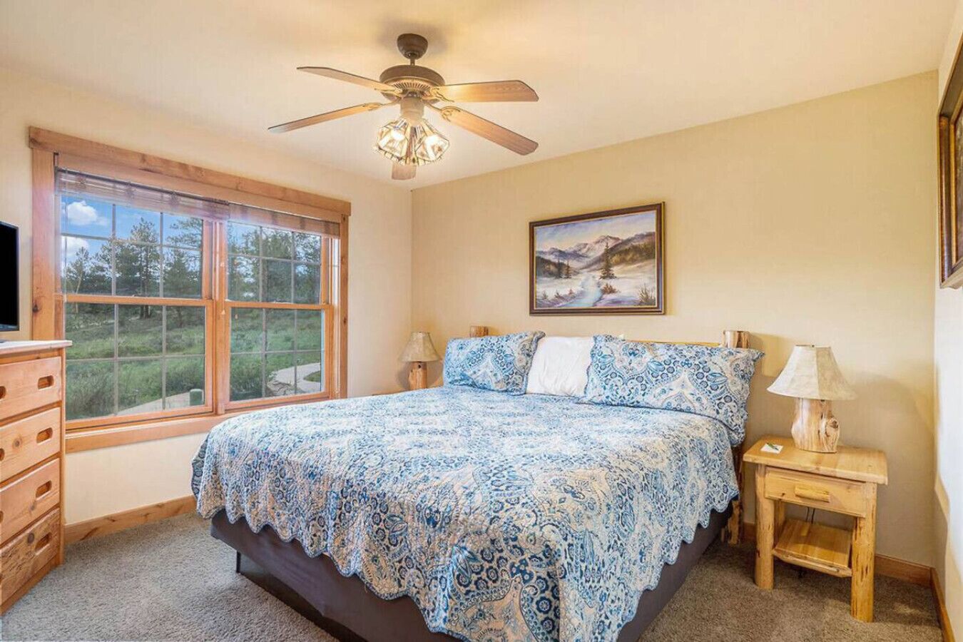 2 bedrooms, desk, iron/ironing board, travel cot