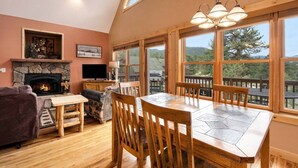 Unclassified image, 5 of 30, button - Panoramic RMNP Views. K beds, deck, fireplace, BBQ (Estes Park)