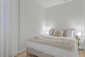 2 chambres, fer et planche à repasser, accès à Internet, literie fournie