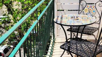 Deluxe-Zimmer, Balkon | Blick auf die Stadt