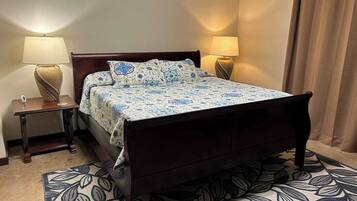 Iron/ironing board, travel cot, free WiFi, bed sheets