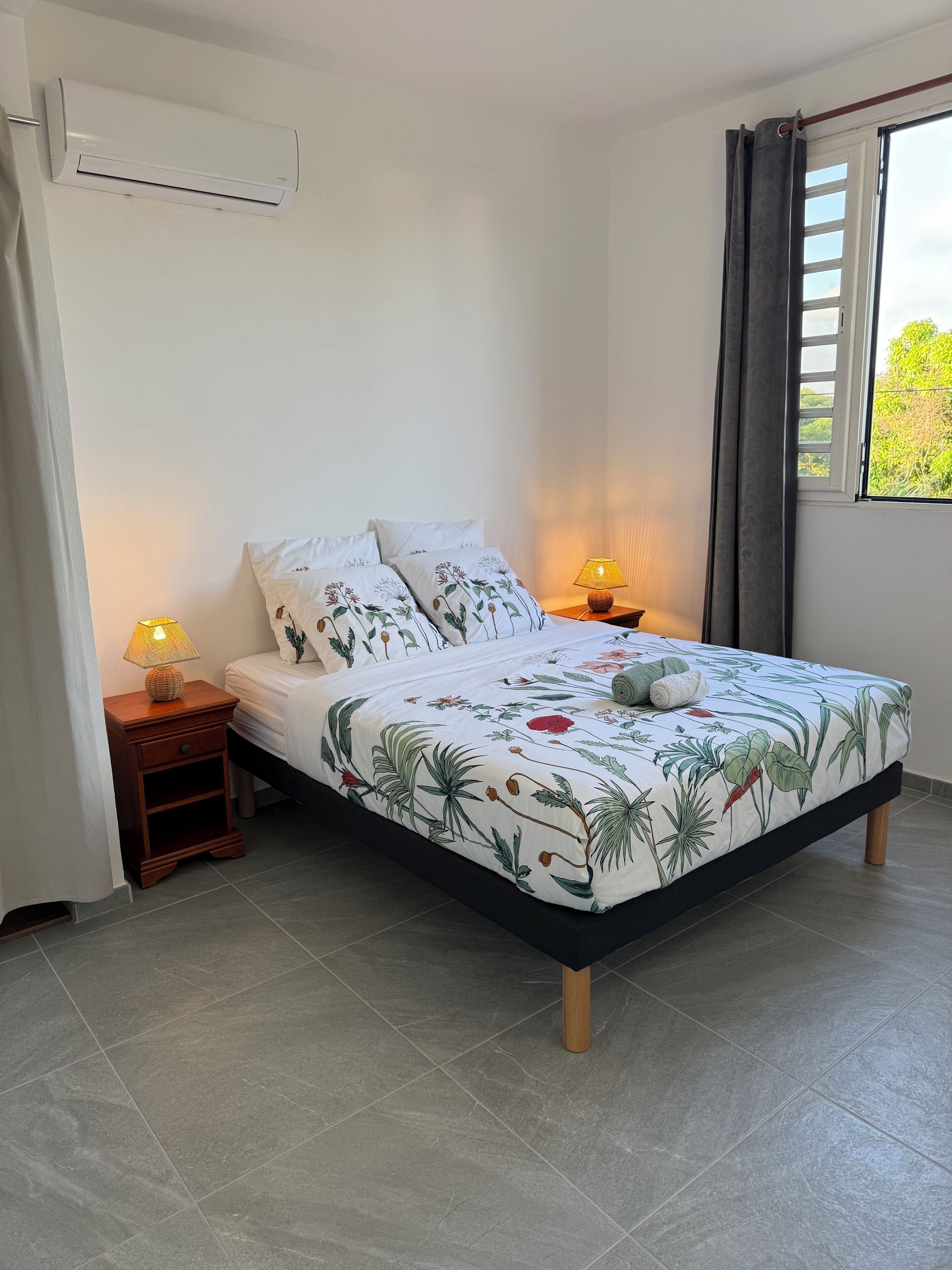 Superior Apartment, 2 Bedrooms, 2 Bathrooms, Garden View | Premium bedding, blackout drapes, iron/ironing board, free WiFi