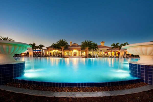 A heated pool