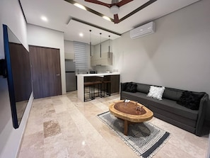 Living area - Unique Rooftop Sea View Walking to Beach The Best (Tulum)