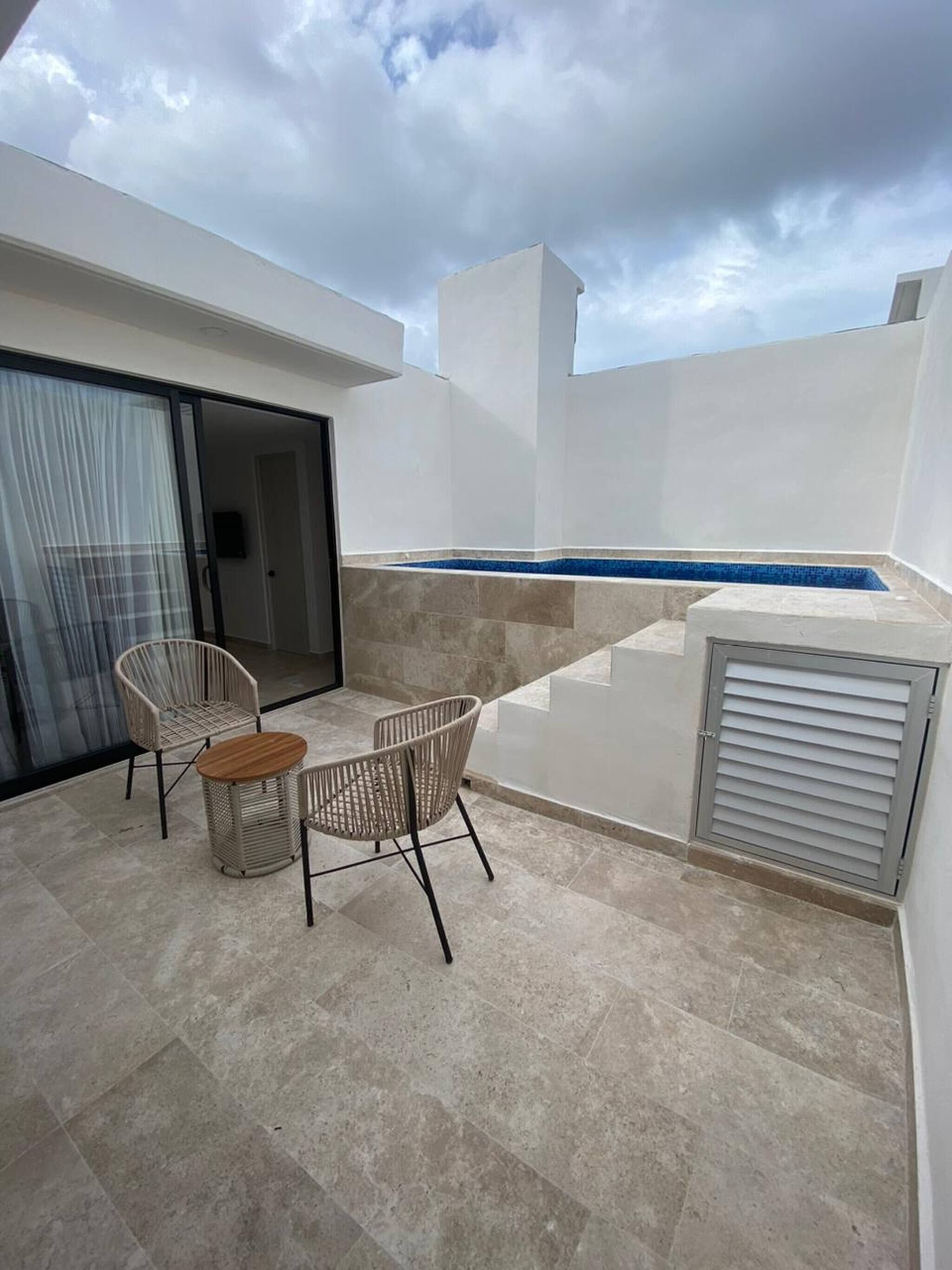 Appartement, 2 slaapkamers, roken, privézwembad | Terras