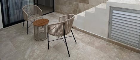 Appartement, 2 chambres, fumeur, piscine privée | Terrasse/patio