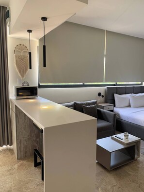 Apartamento, 1 habitación, fumadores, balcón | Sala de estar