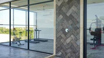 Leilighet, 1 soverom, røyk, balkong | Treningsfasiliteter