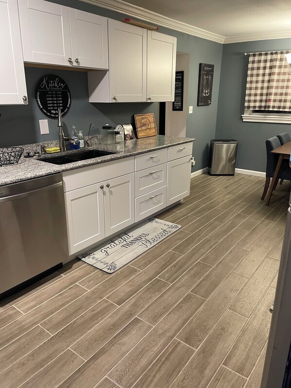 Microwave, oven, stovetop, dishwasher
