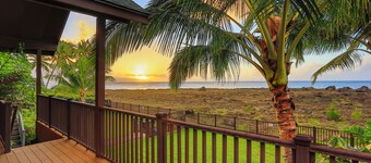 North Shore home with views of sunsets and migrating whales