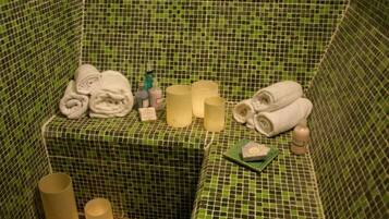 Banheira de hidromassagem, sauna a vapor