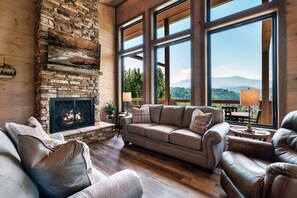 Smart TV, fireplace, video games
