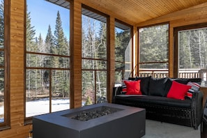 TV, fireplace, stereo