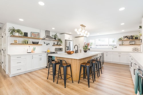 Spacious 4BR Home w/ Private Gym + Backyard Dining