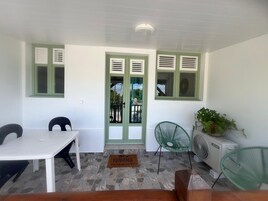 Appartamento Comfort, 1 camera da letto, vista mare | Terrazza/patio