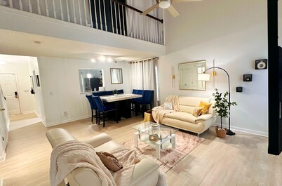 Luxury 3BR w King & Queen Beds, Patio, Playground, Uptown CLT, Home w Office