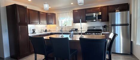 Microwave, oven, stovetop, dishwasher