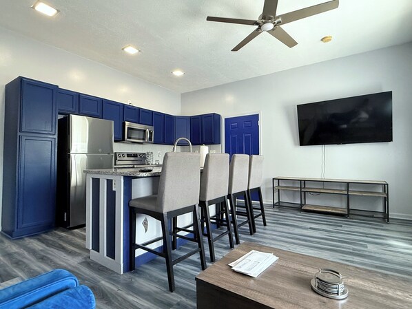 Microwave, oven, stovetop, dishwasher