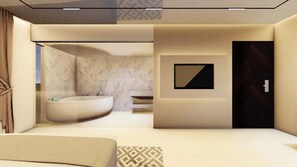 Superior Double Room | Minibar, in-room safe, desk, laptop workspace
