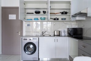 Apartment, 1 Bedroom, Kitchen, City View | Private kitchen