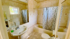Towels, soap, toilet paper