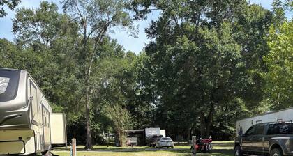 Tree lined, family and pet friendly campground in Livingston, TX
