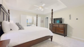 4 bedrooms, iron/ironing board, WiFi, bed sheets