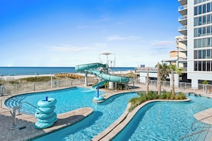 Indoor pool, a heated pool