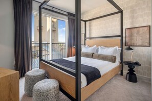 Apartemen Mewah, 2 kamar tidur, dapur | Seprai katun Mesir, seprai premium, dan selimut bulu angsa