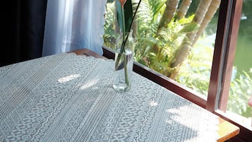 Family Bungalow, 2 Queen Beds, Private Bathroom, Garden View | Desk, blackout drapes, iron/ironing board, free WiFi