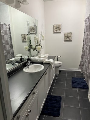 Hårtørrer, håndklæder, Toiletpapir