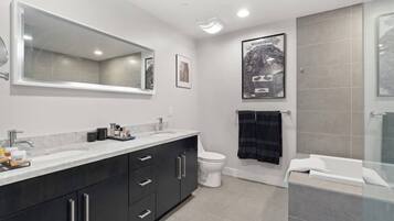 Towels, soap, toilet paper