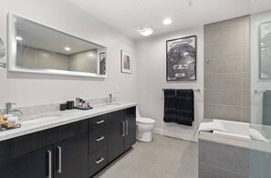 Towels, soap, toilet paper