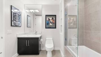 Towels, soap, toilet paper