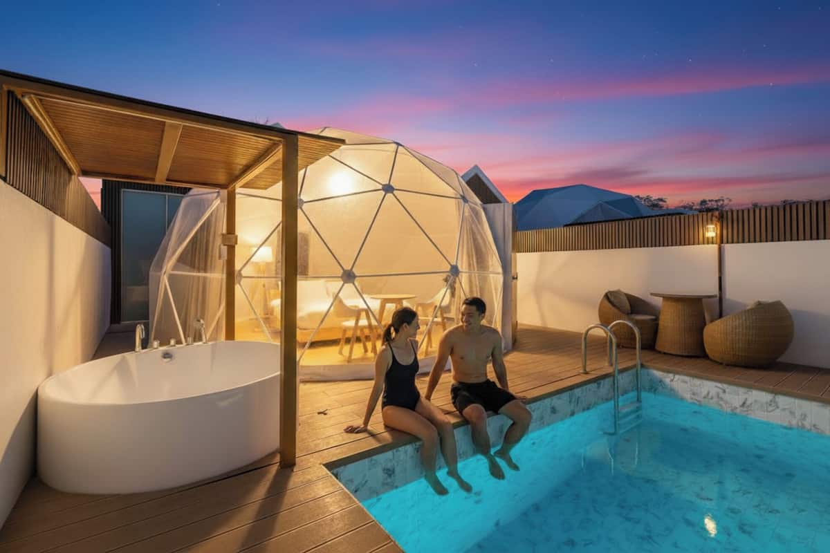 Muji Signature Hydra Dome | Premium bedding, down comforters, in-room safe, blackout drapes