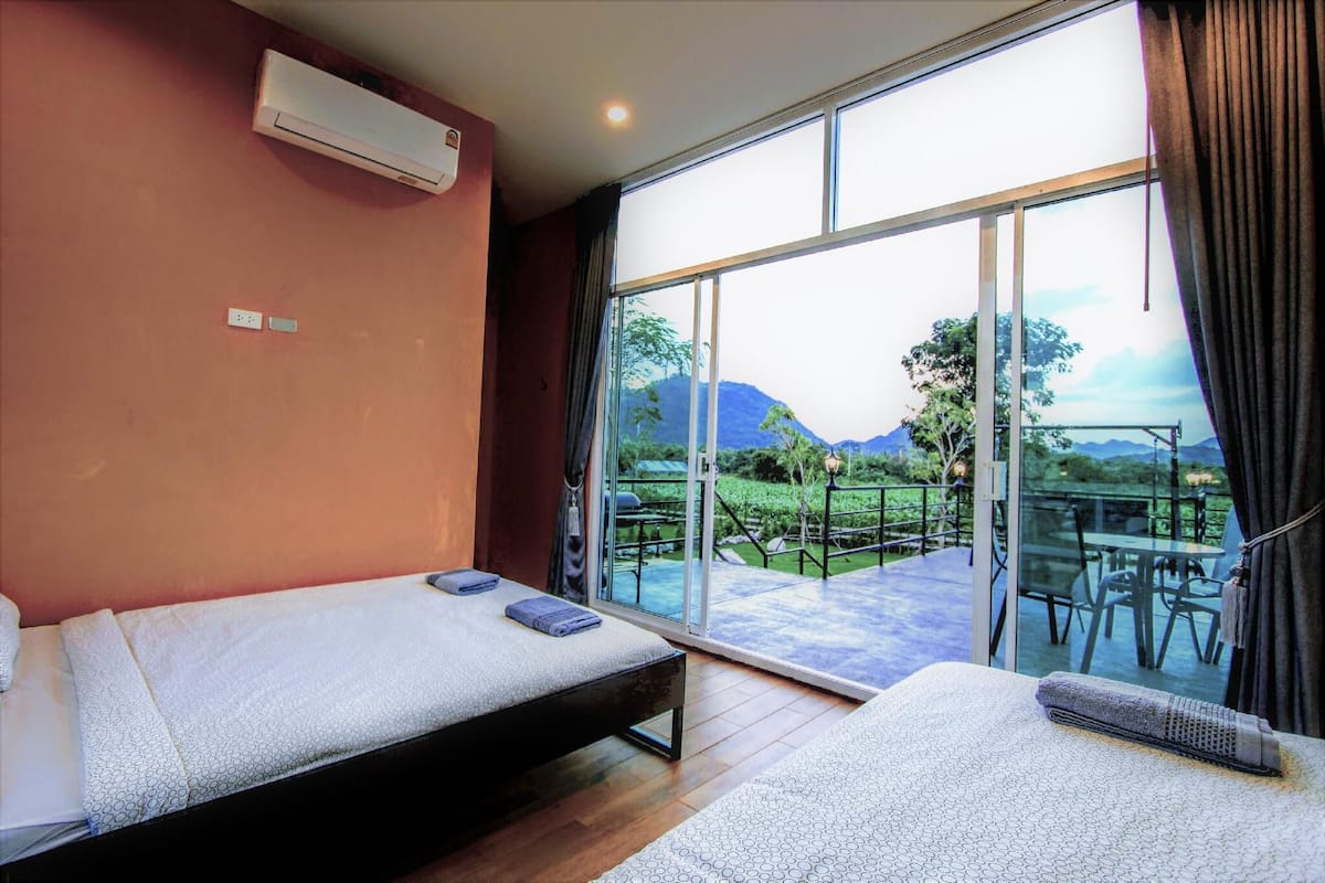 Modern Italian Pool Villa 4 | In-room safe, blackout drapes, iron/ironing board, free WiFi
