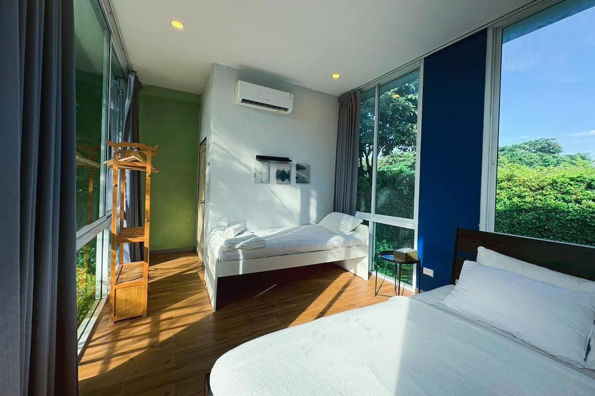 Modern Italian Pool Villa 6 | In-room safe, blackout drapes, iron/ironing board, free WiFi