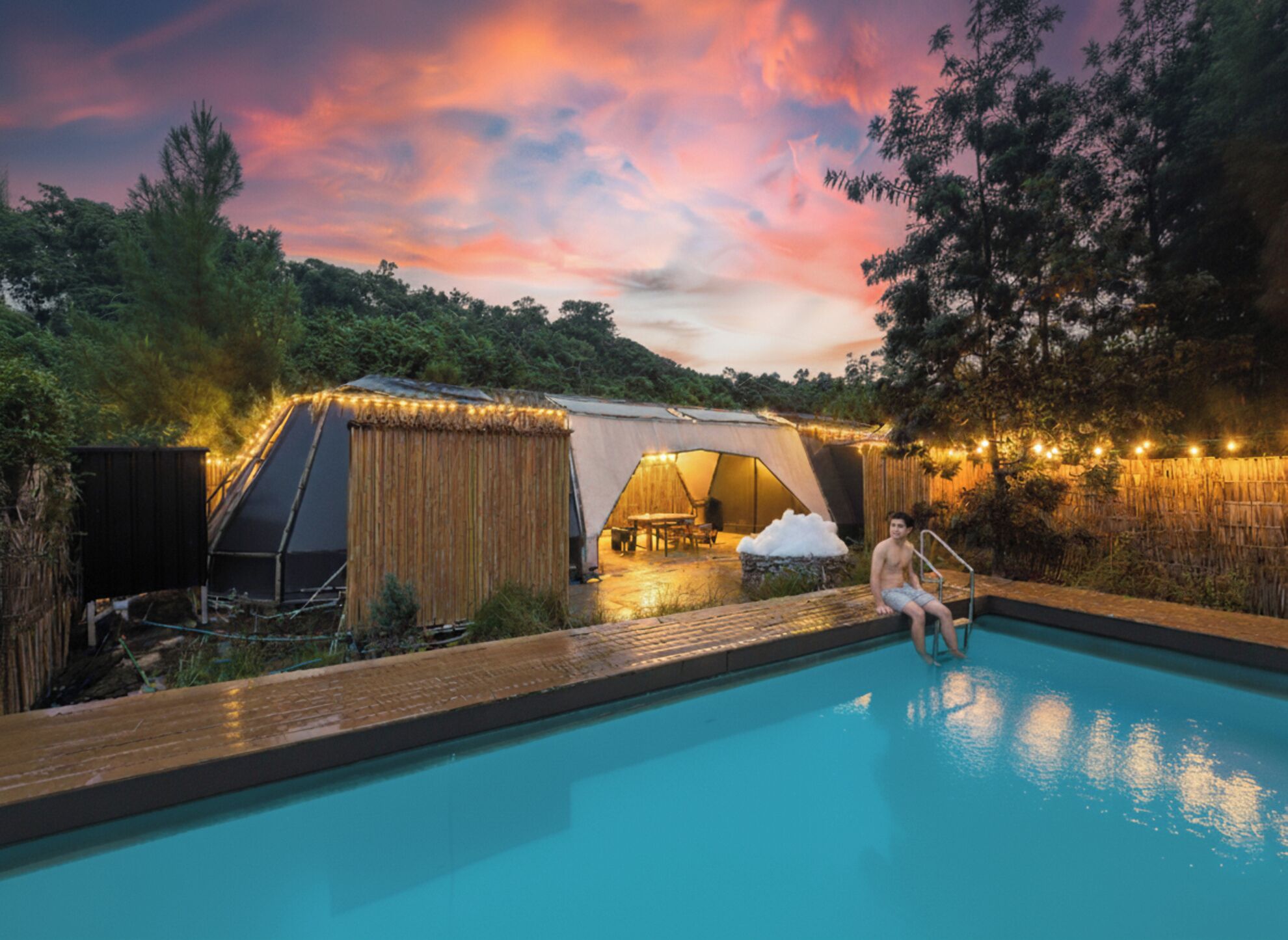 Dual Cabin Glamp Onsen | Resort view