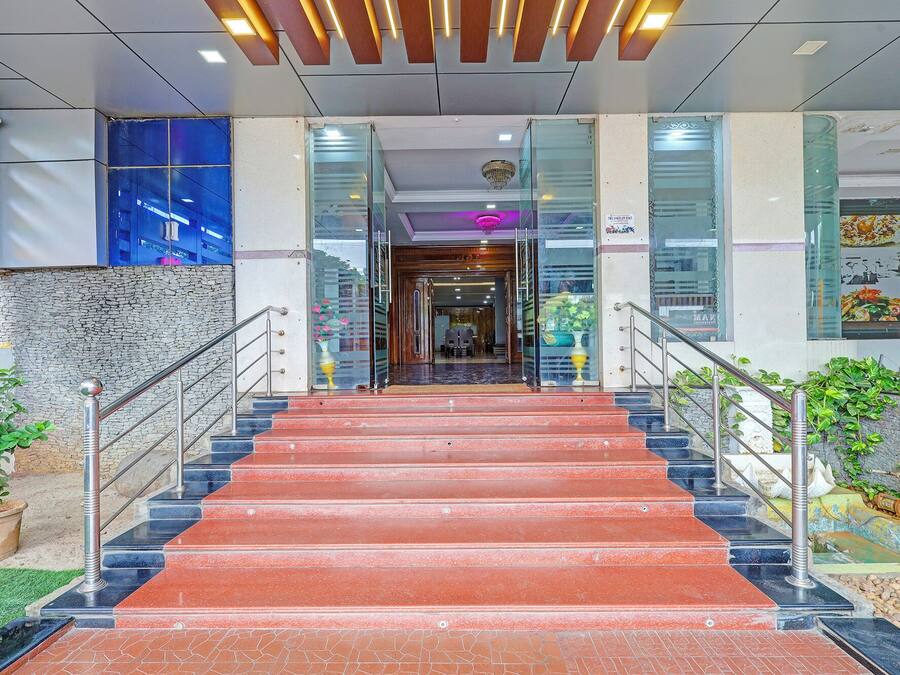 Majoituspaikan sisäänkäynti